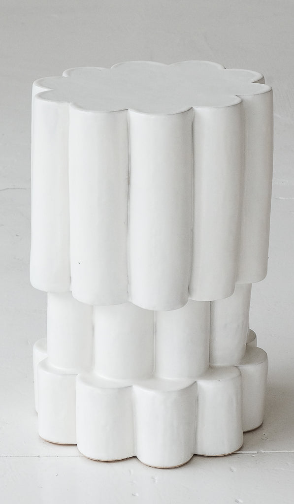 DISCONTINUED 3/25 B Zippy Marshmallow Triple Tier Cloud Side Table - Spartan Shop