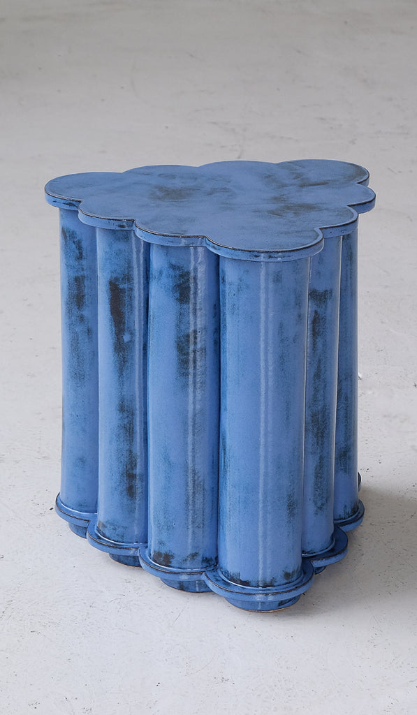 B Zippy Single Tier Ruffle Side Table