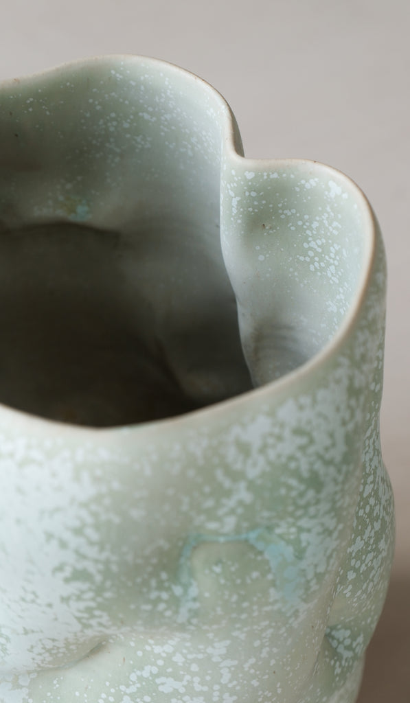 Clair Catillaz Copper Crystal Tall Vessel