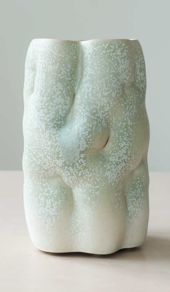 Clair Catillaz Copper Crystal Tall Vessel