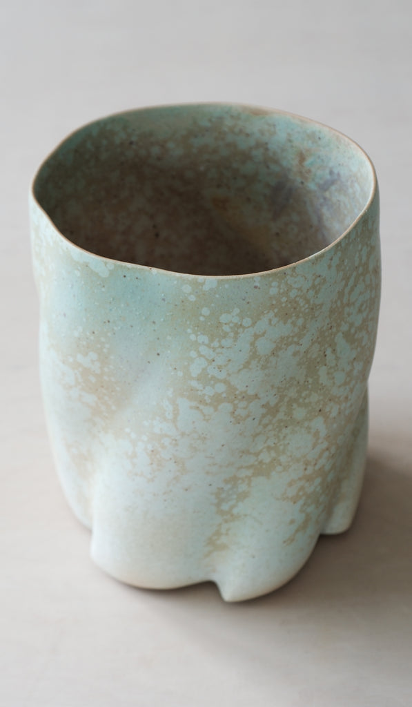 Clair Catillaz Matte Copper Crystal Twist Vessel