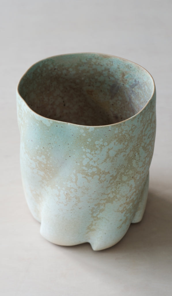 Clair Catillaz Matte Copper Crystal Twist Vessel