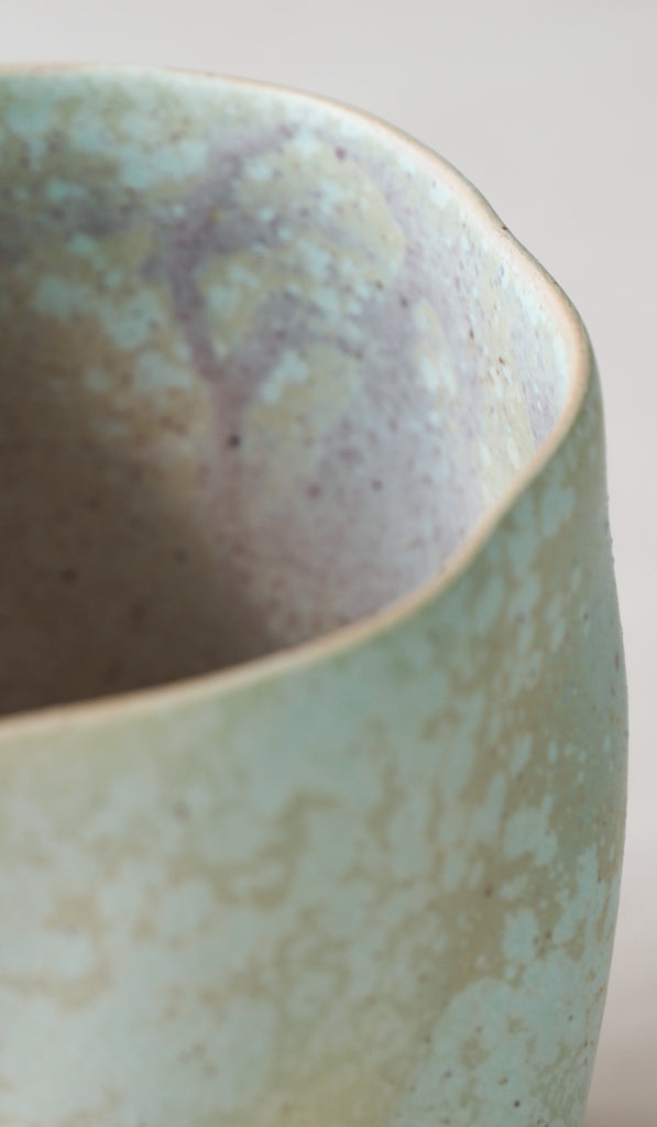 Clair Catillaz Matte Copper Crystal Twist Vessel