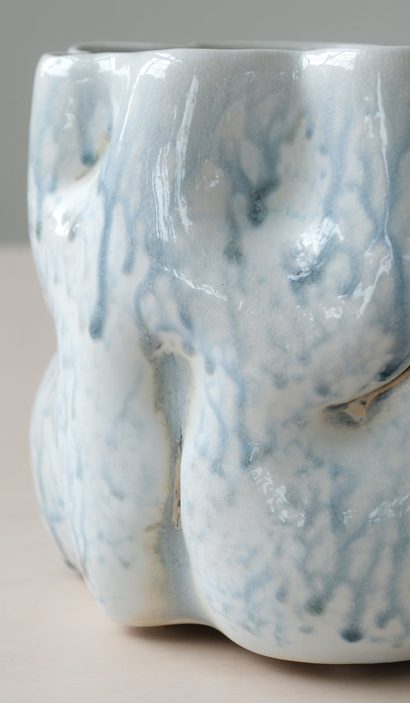 Clair Catillaz Short Blue Ash Drip Vessel