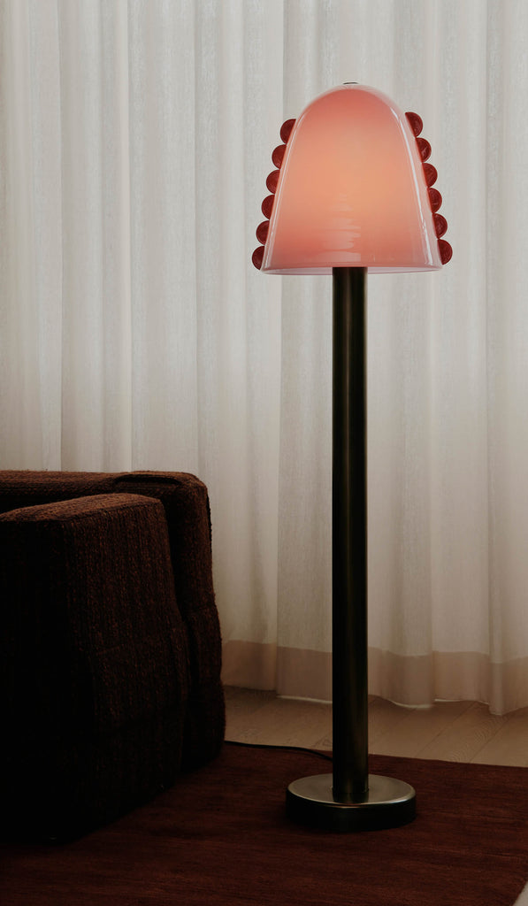 In Common With Blown Glass Calla Floor Lamp