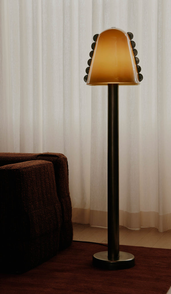 In Common With Blown Glass Calla Floor Lamp