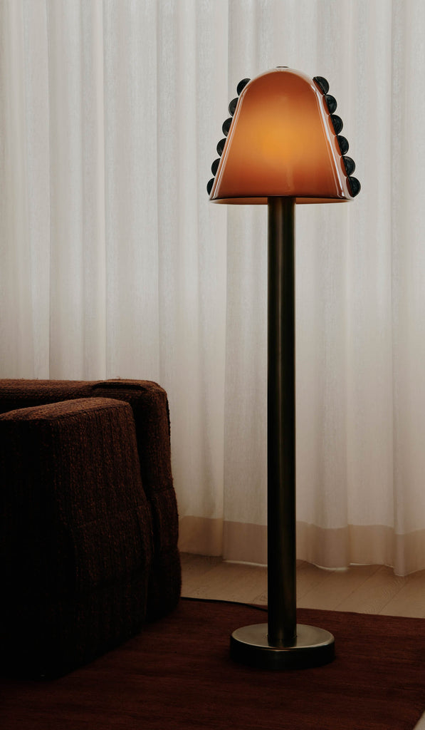 In Common With Blown Glass Calla Floor Lamp