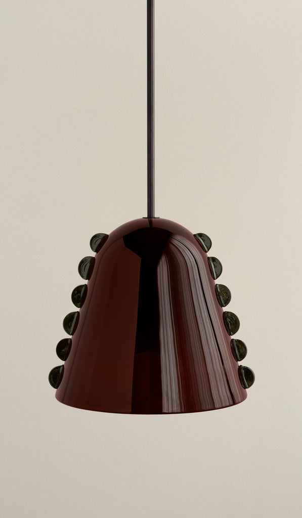 In Common With Large Blown Glass Calla Pendant