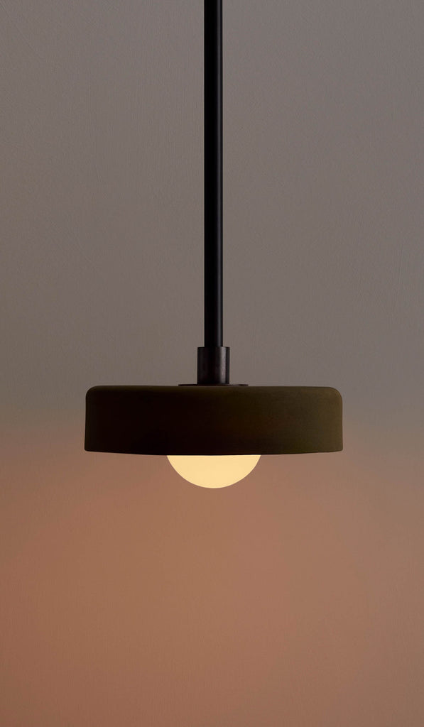 In Common With Green Ceramic Disc Pendant