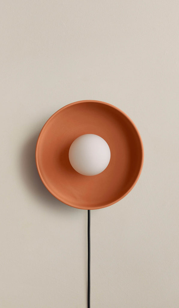 In Common With Terracotta Ceramic Disc Surface Mount