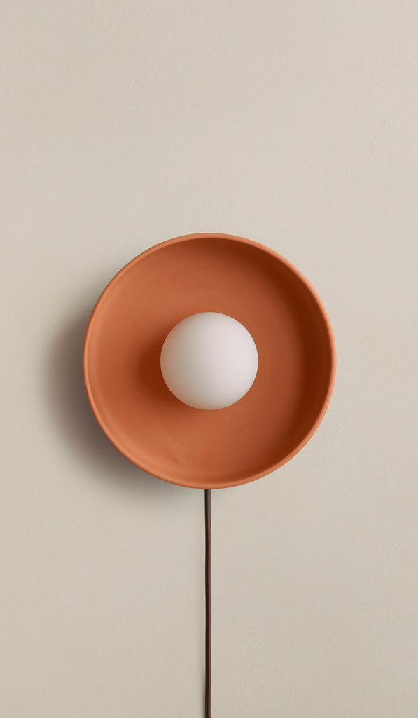 In Common With Terracotta Ceramic Disc Surface Mount