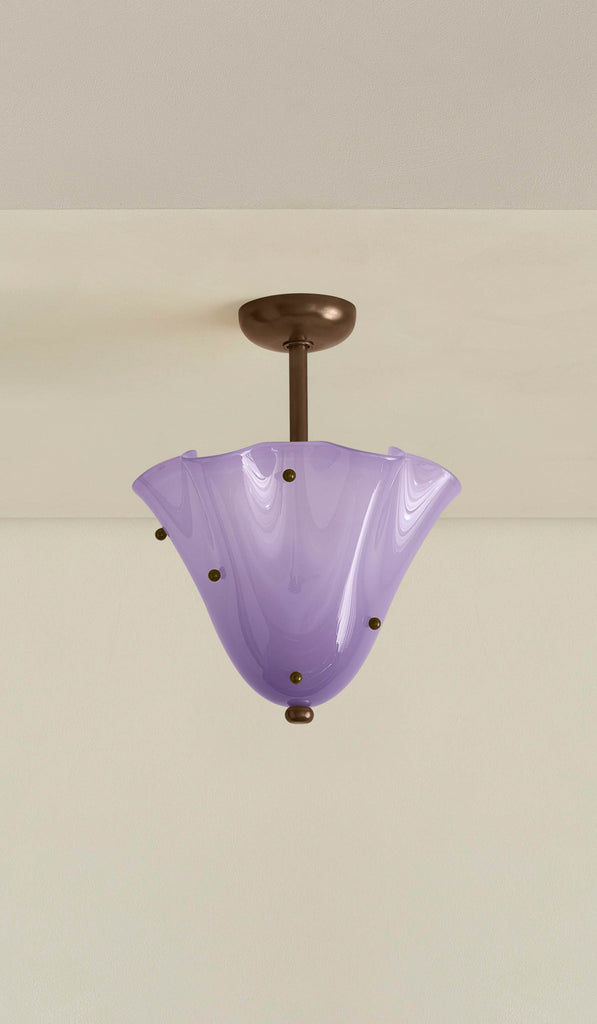 In Common With Blown Glass Fazzo Surface Mount with Dots