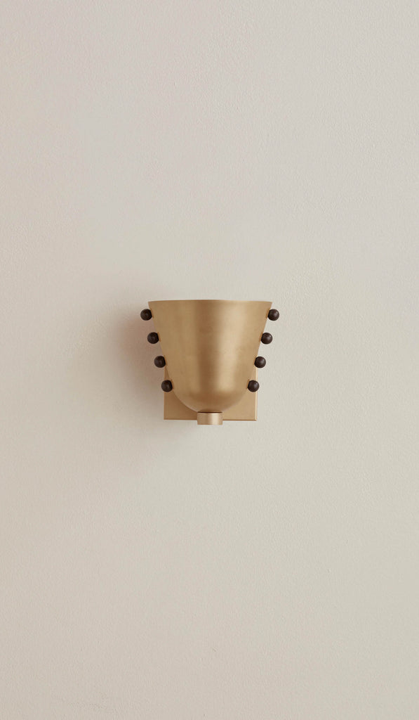 In Common With Small Brass Gemma Sconce