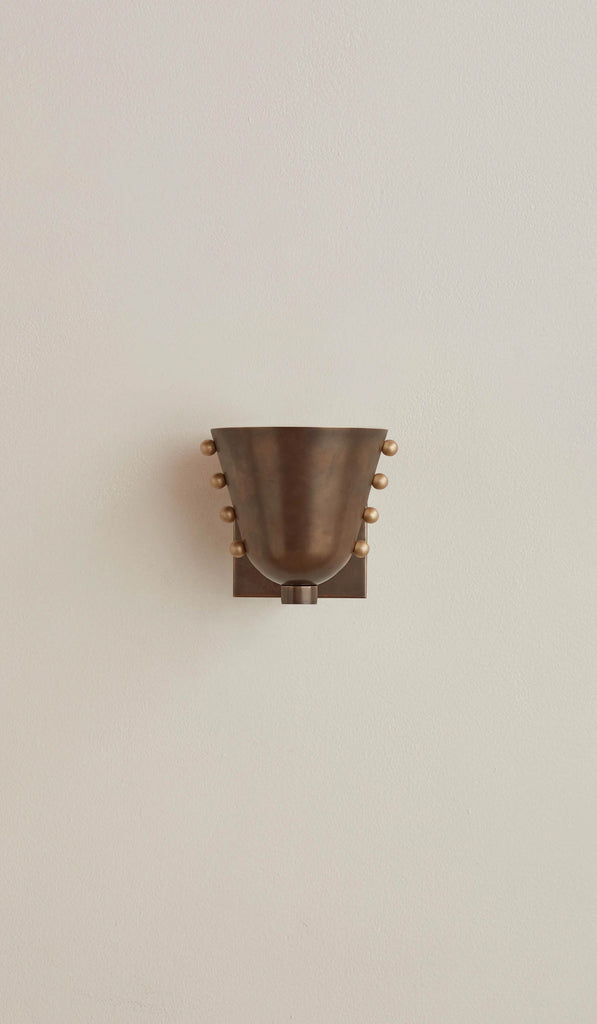 In Common With Small Brass Gemma Sconce