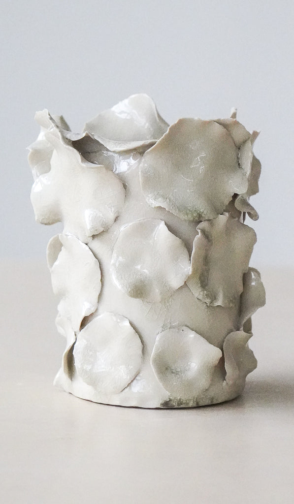 Nathalee Paolinelli White Petal Vase No. 13
