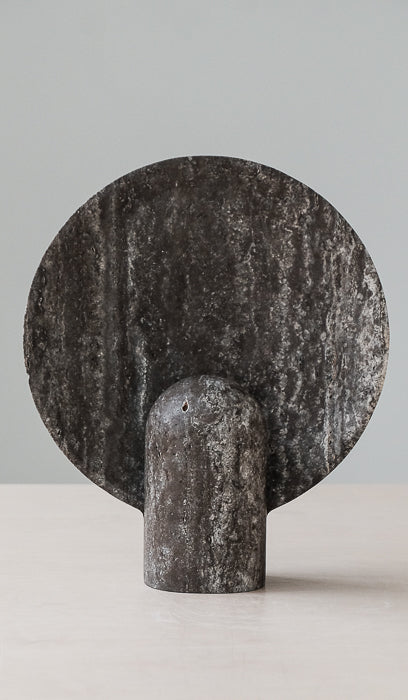 Studio Henry Wilson Black Travertine Surface Sconce Table Lamp - Spartan Shop