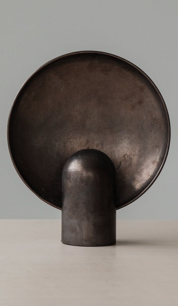 Studio Henry Wilson Blackened Cast Bronze Surface Sconce Table Lamp - Spartan Shop