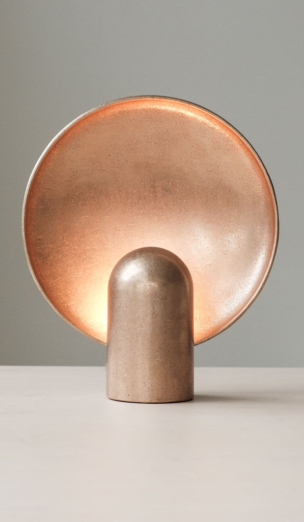 Studio Henry Wilson Polished Cast Bronze Surface Sconce Table Lamp - Spartan Shop