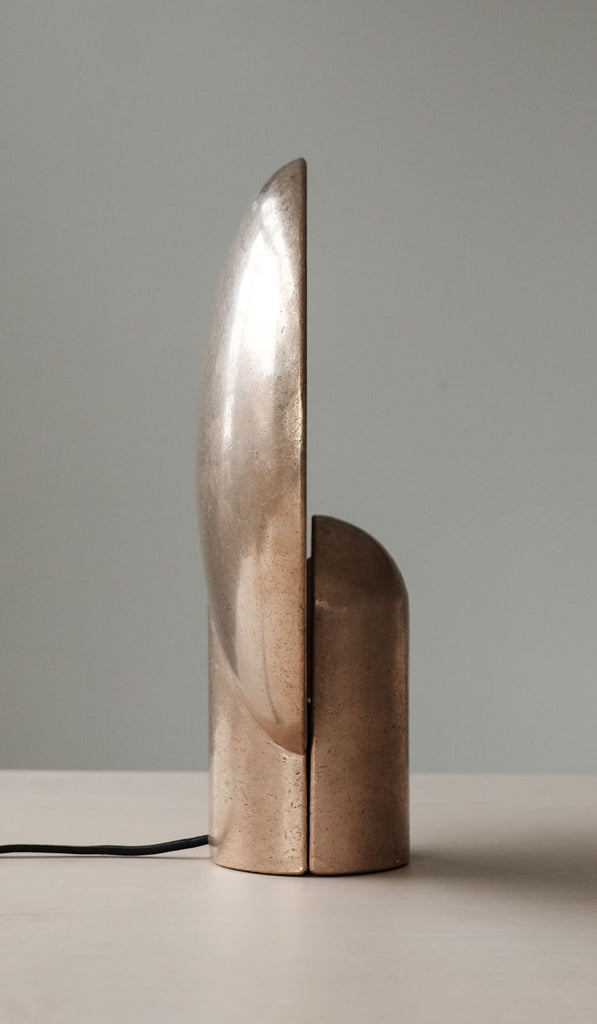 Studio Henry Wilson Polished Cast Bronze Surface Sconce Table Lamp - Spartan Shop