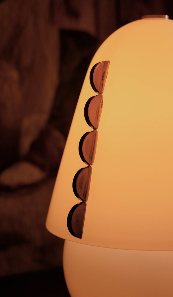 In Common With Medium Blown Glass Calla Table Lamp