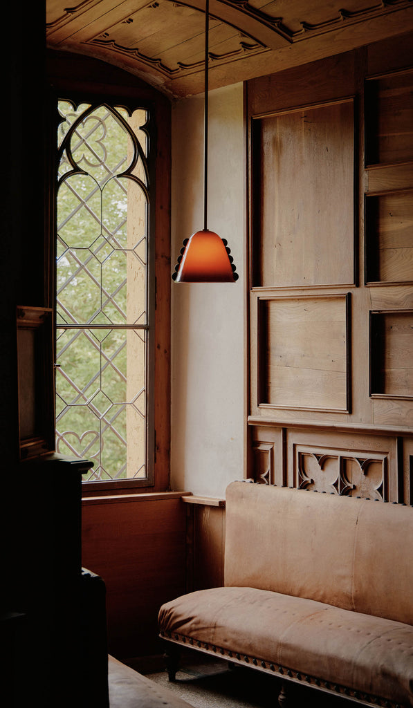 In Common With Medium Blown Glass Calla Pendant