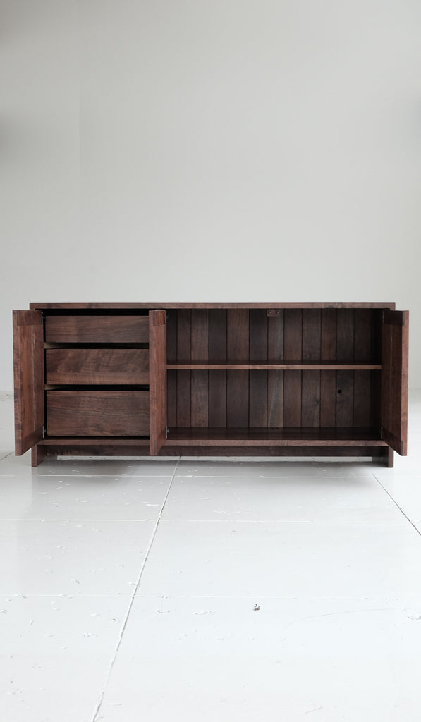 Material Oregon Walnut Slatted Credenza