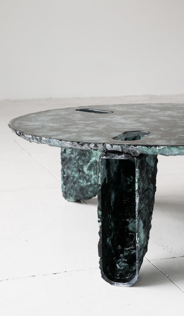 IN STOCK Ross Hansen Green Molded Coffee Table