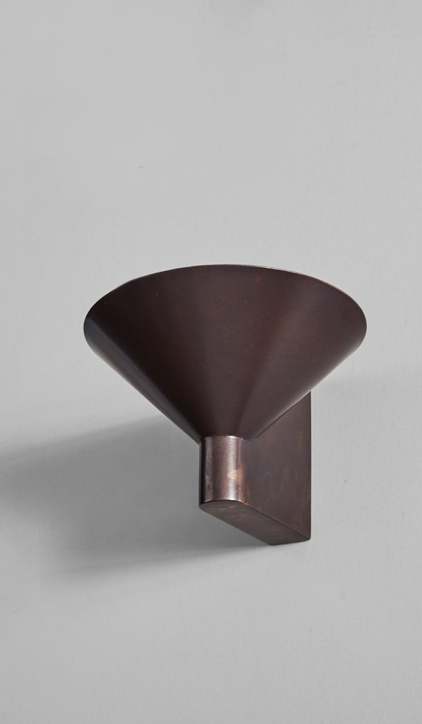 Studio Henry Wilson Blackened Cast Bronze Conical Wall Light - Spartan Shop