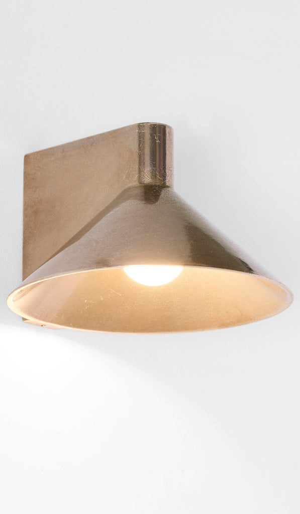 Studio Henry Wilson Polished Cast Bronze Conical Wall Light - Spartan Shop