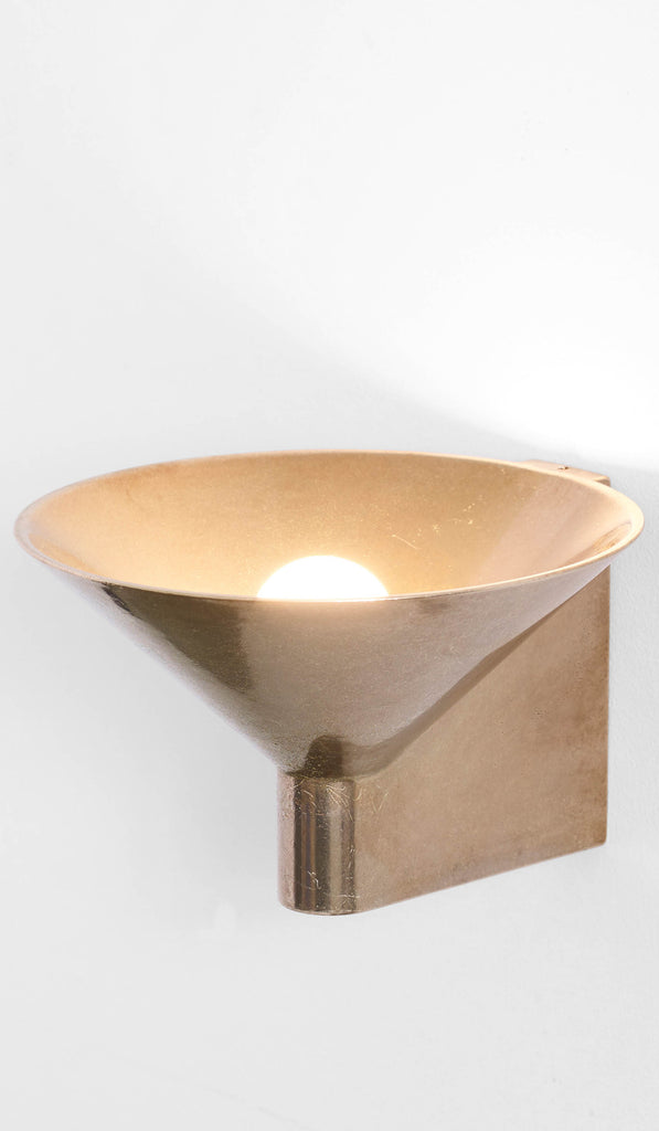 Studio Henry Wilson Polished Cast Bronze Conical Wall Light - Spartan Shop