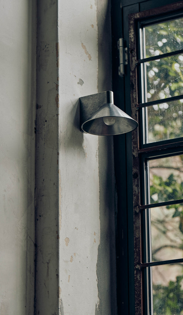 Studio Henry Wilson Polished Cast Stainless Steel Conical Wall Light - Spartan Shop