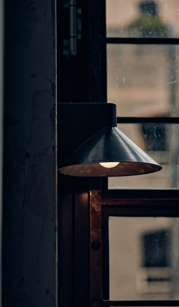 Studio Henry Wilson Polished Cast Stainless Steel Conical Wall Light - Spartan Shop