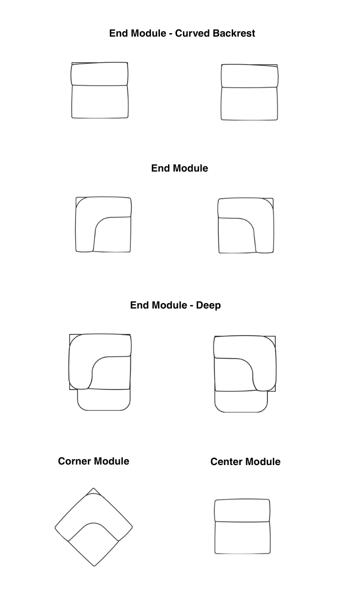 Tacchini 'Butter' Modular Sectional