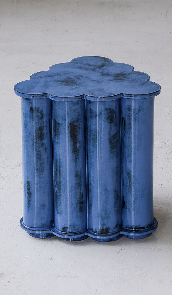 B Zippy Single Tier Ruffle Side Table