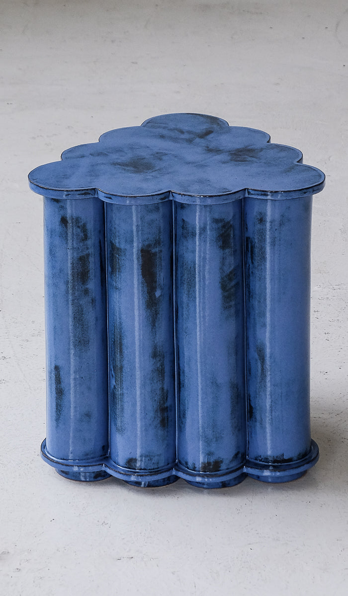 B Zippy Single Tier Ruffle Side Table