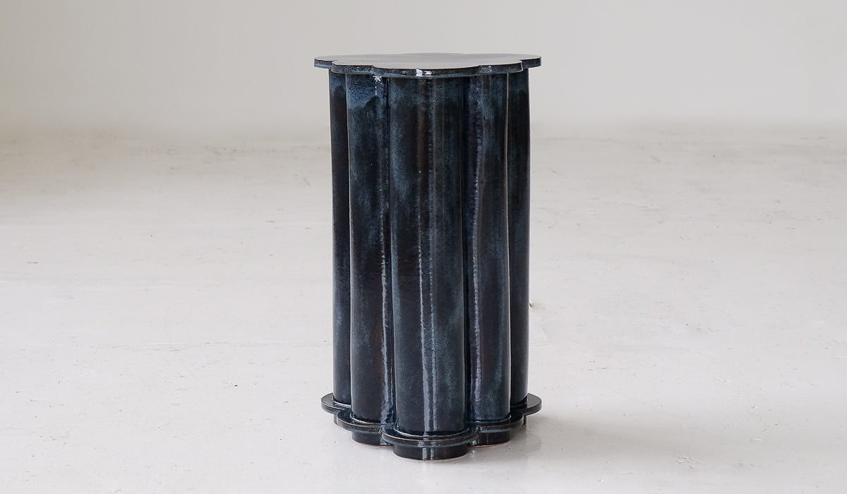 B Zippy Tall Ruffle Side Table