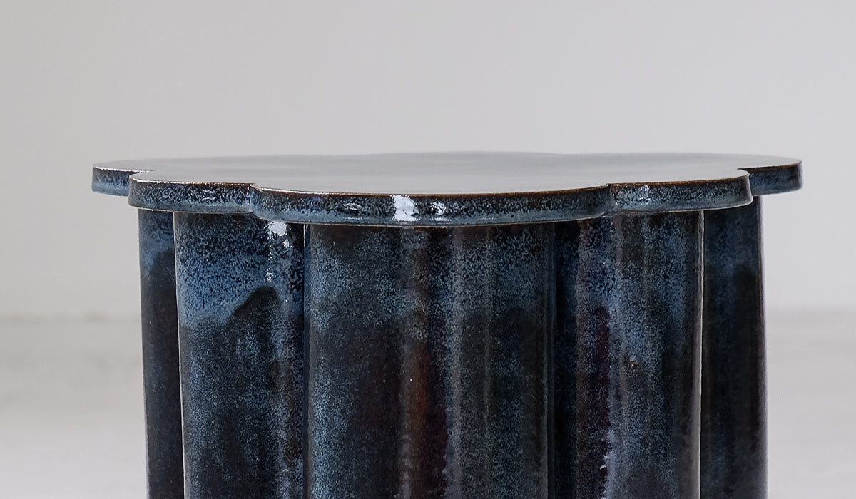 B Zippy Tall Ruffle Side Table