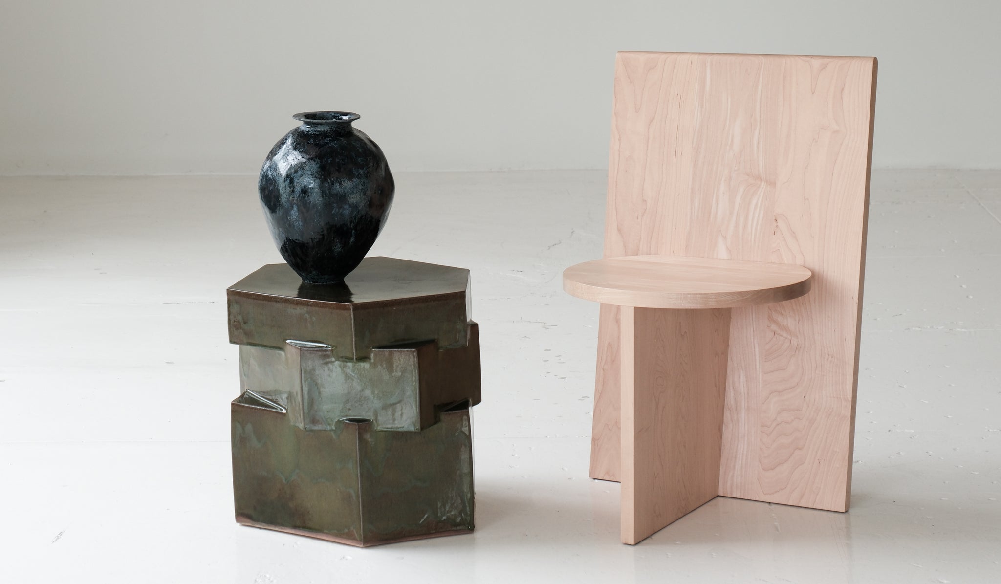 B Zippy Triple Tier Hex Side Table