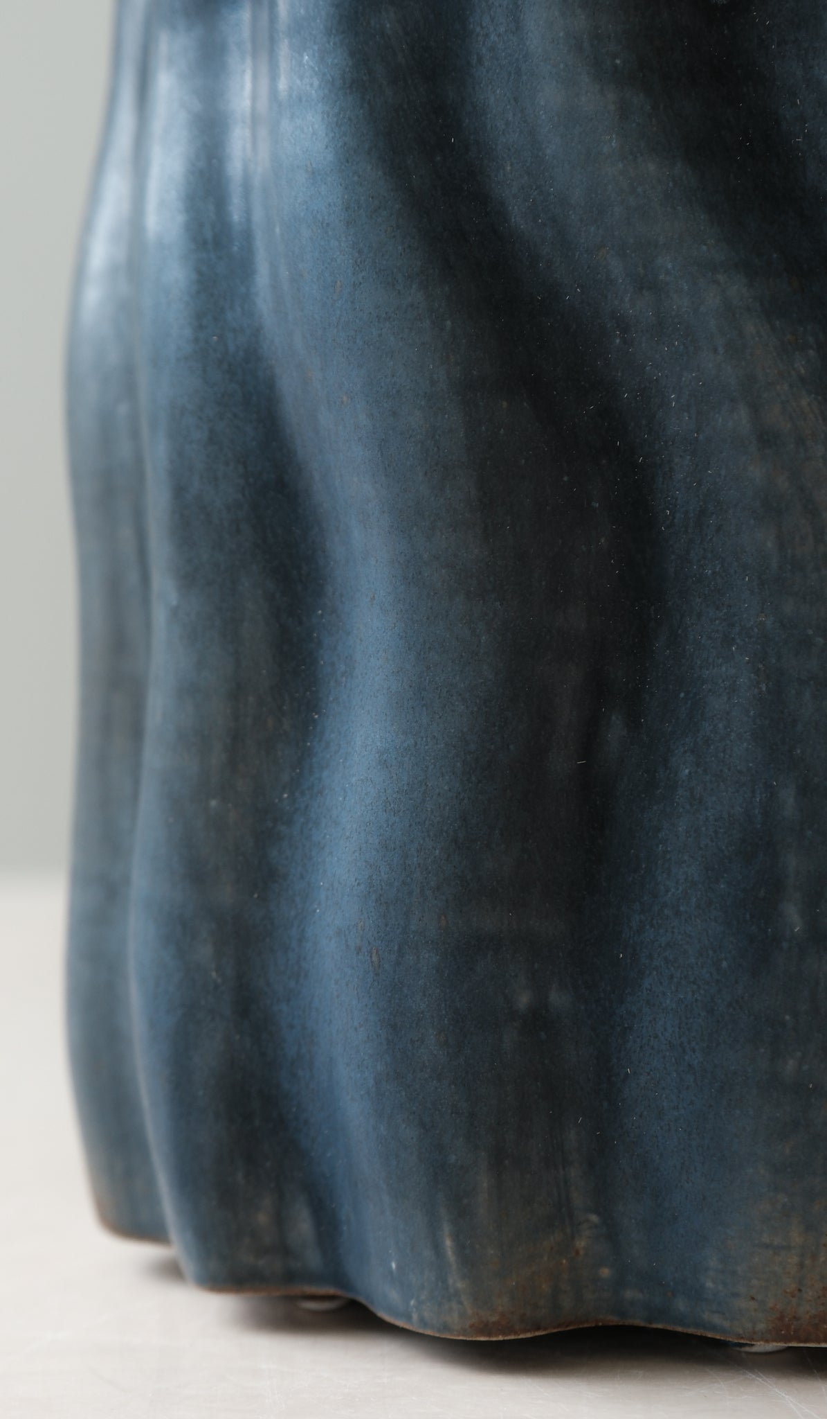 Clair Catillaz Navy Wavy Tall Vessel