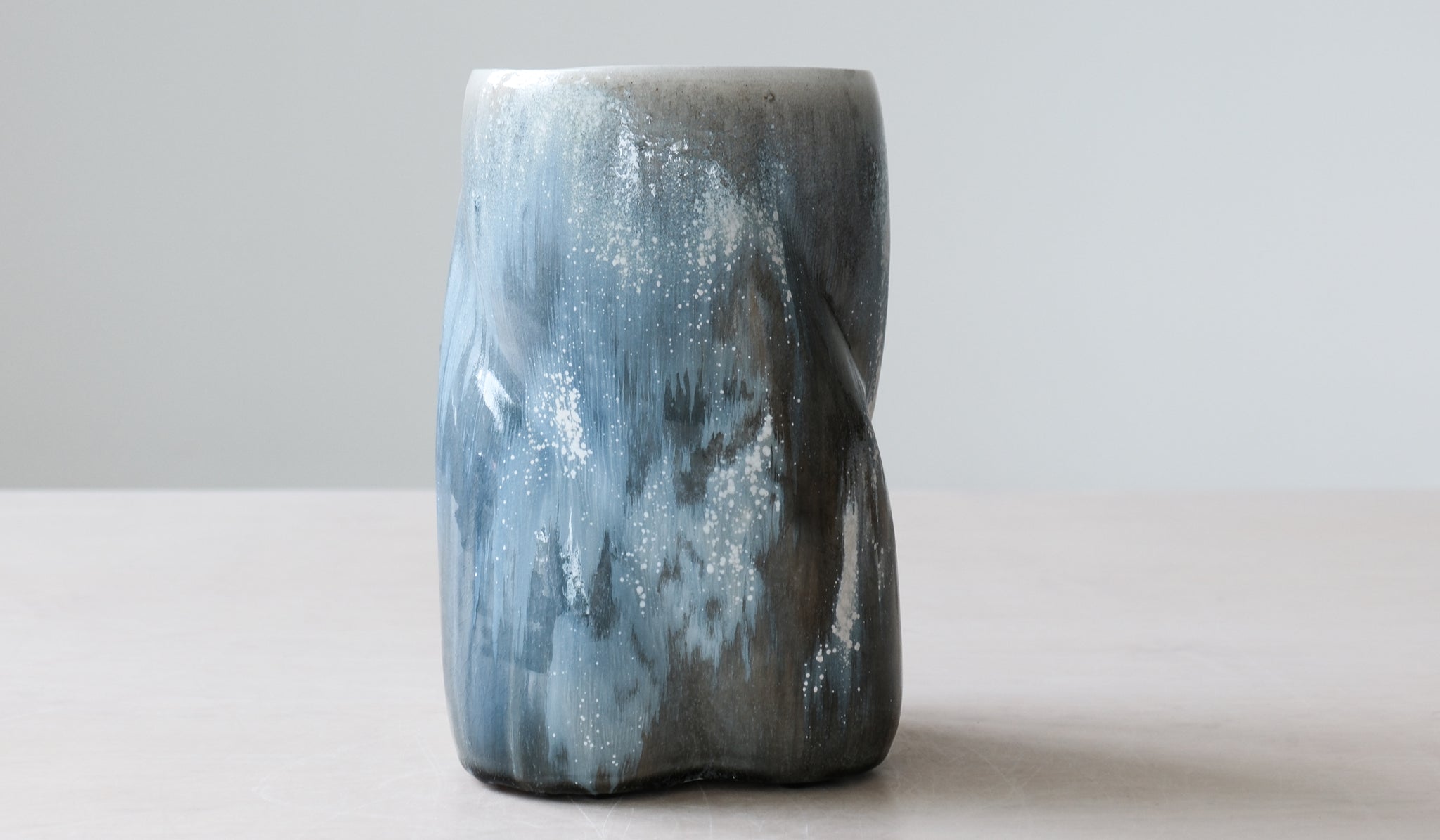 Clair Catillaz Tri Twist Blue Ash Vessel