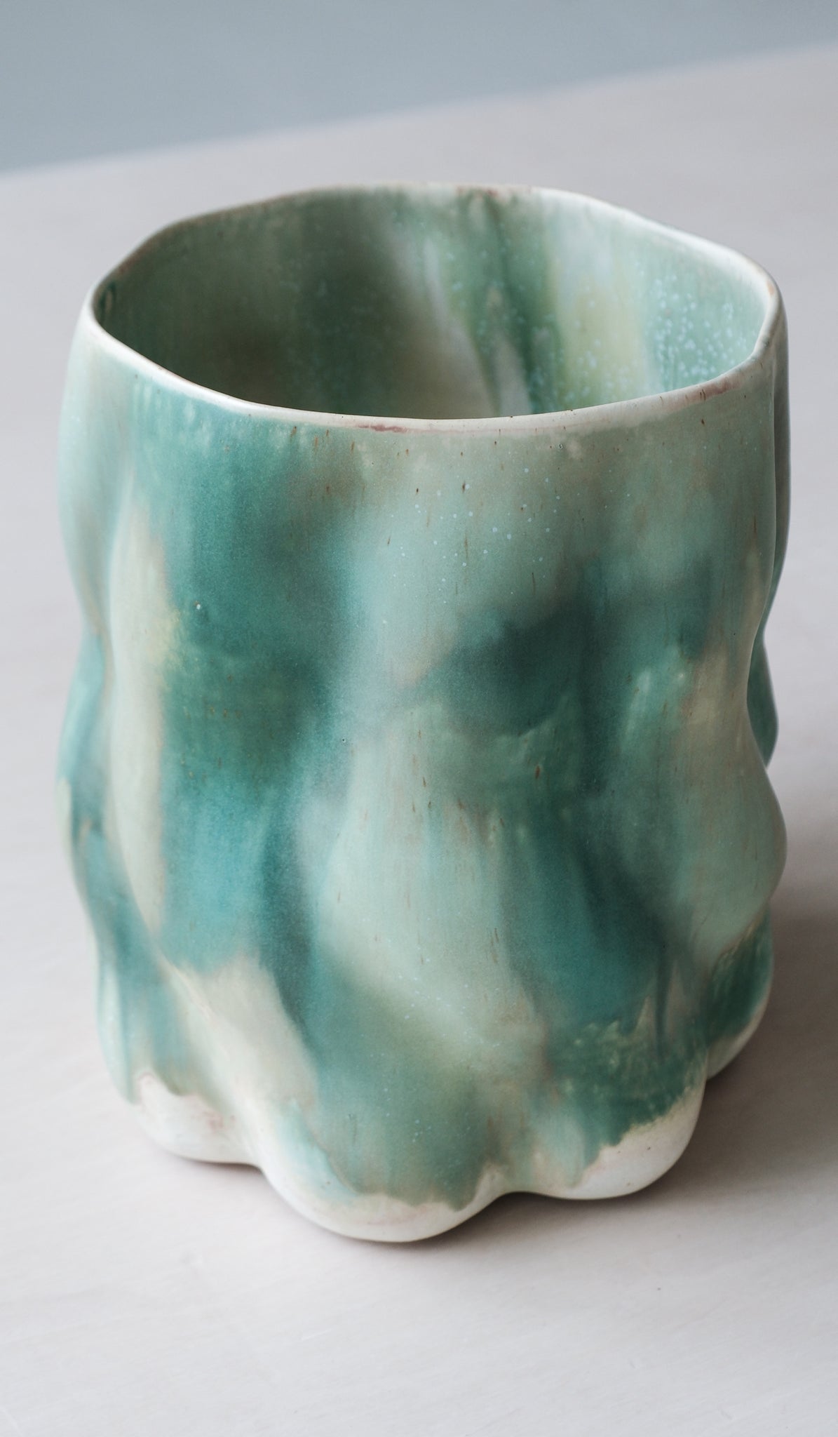 Clair Catillaz Emerald Wavy Vessel