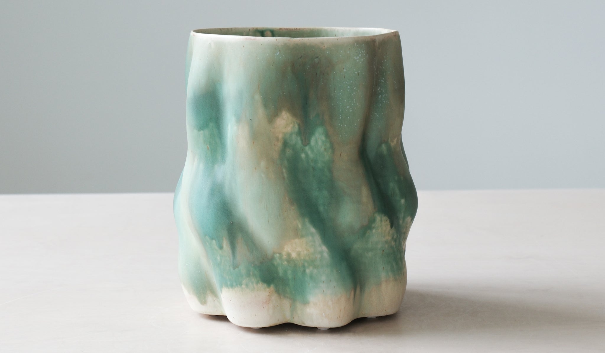 Clair Catillaz Emerald Wavy Vessel