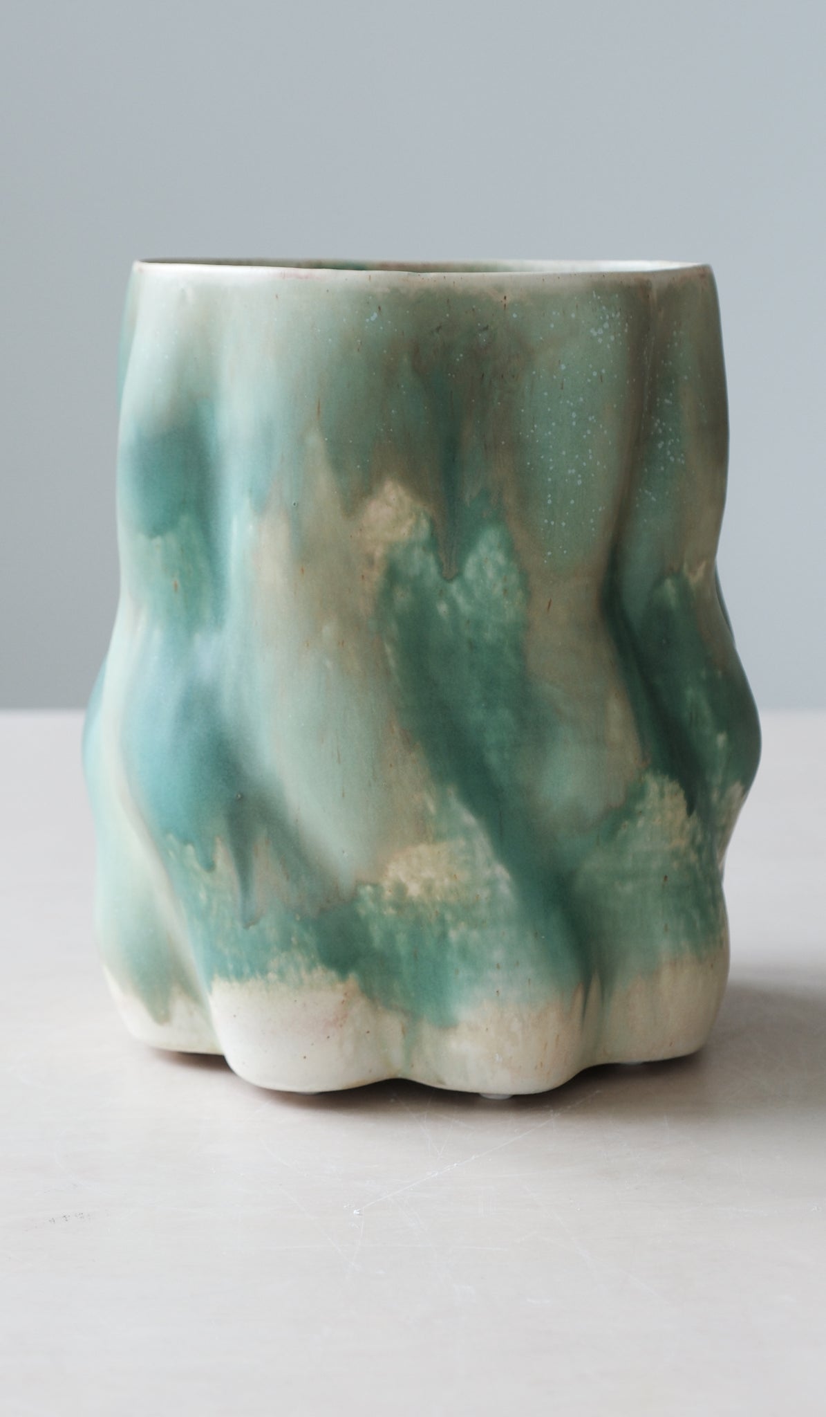 Clair Catillaz Emerald Wavy Vessel