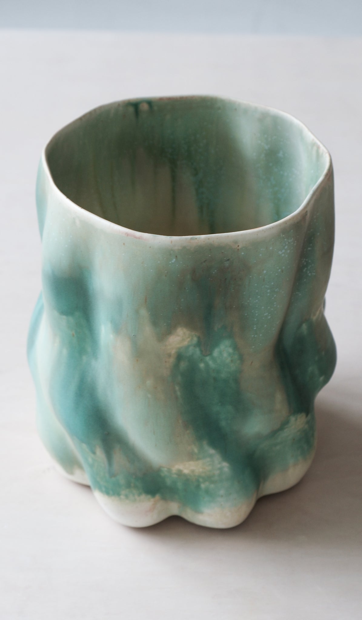 Clair Catillaz Emerald Wavy Vessel
