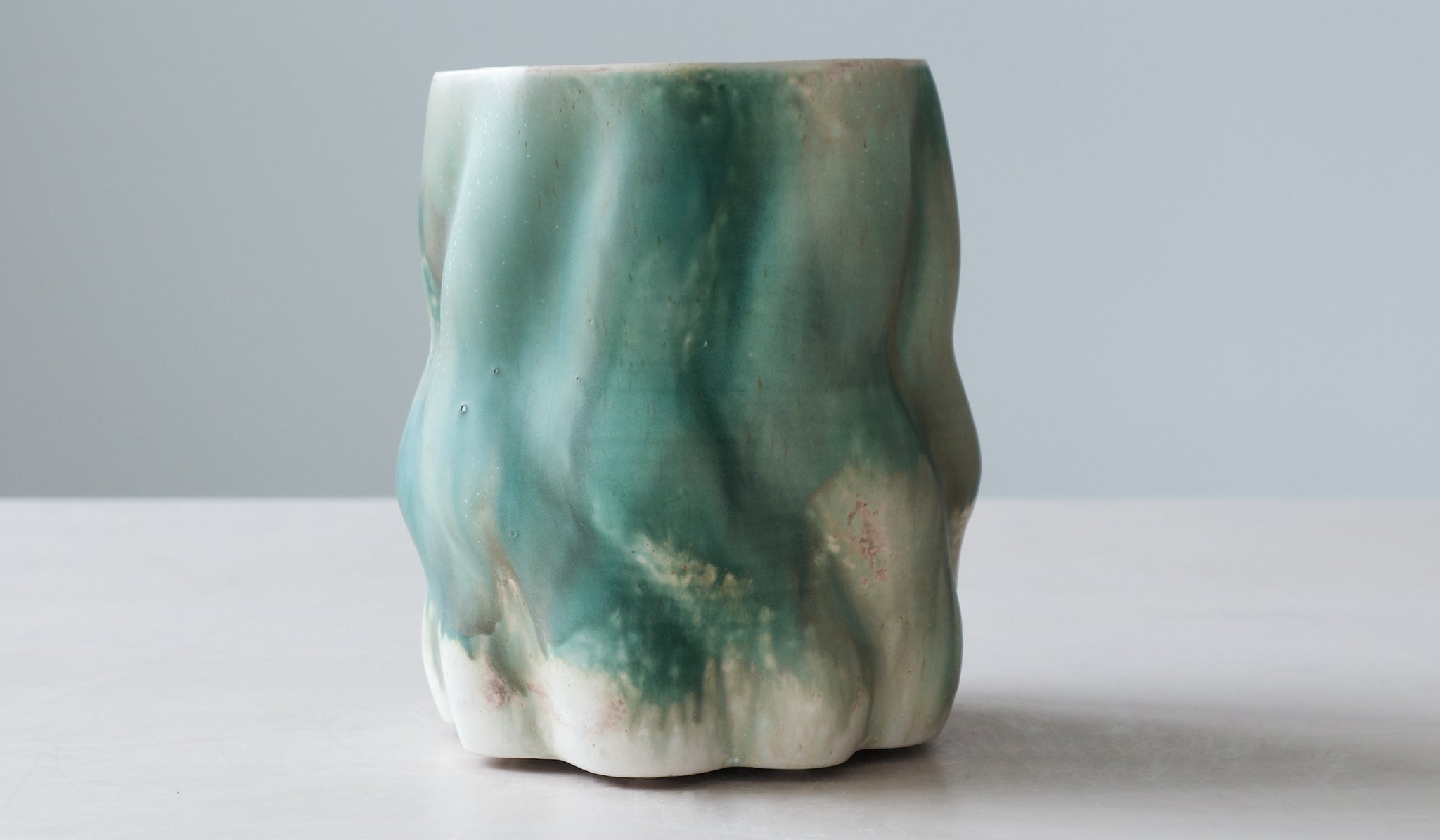 Clair Catillaz Emerald Wavy Vessel