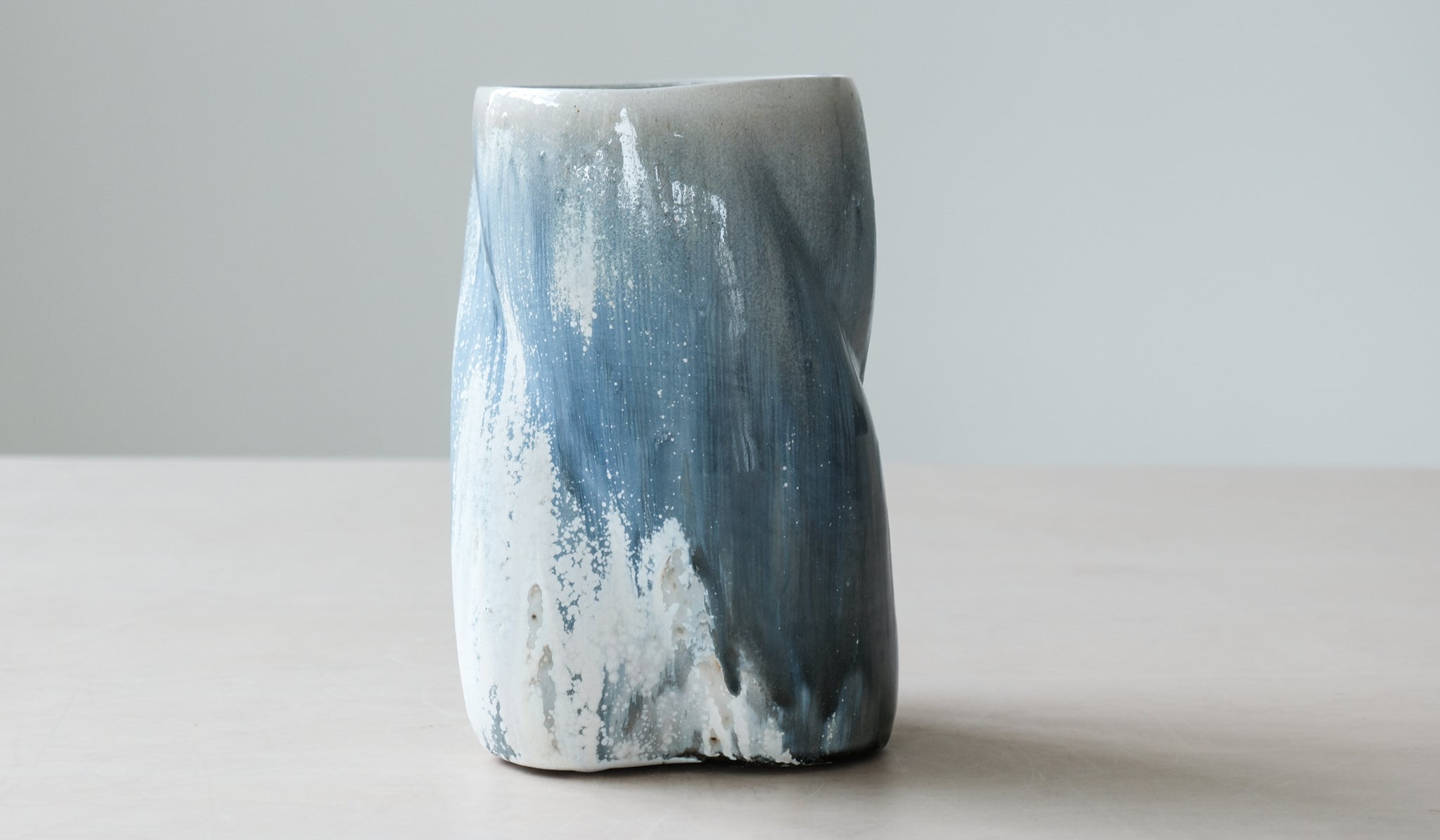 Clair Catillaz Tri Twist Blue Ash Vessel
