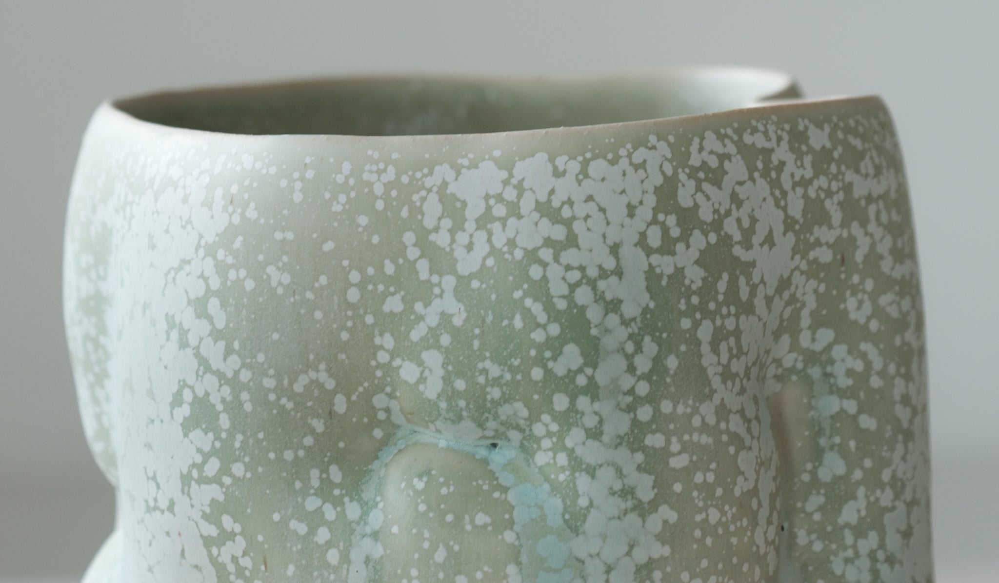 Clair Catillaz Copper Crystal Tall Vessel