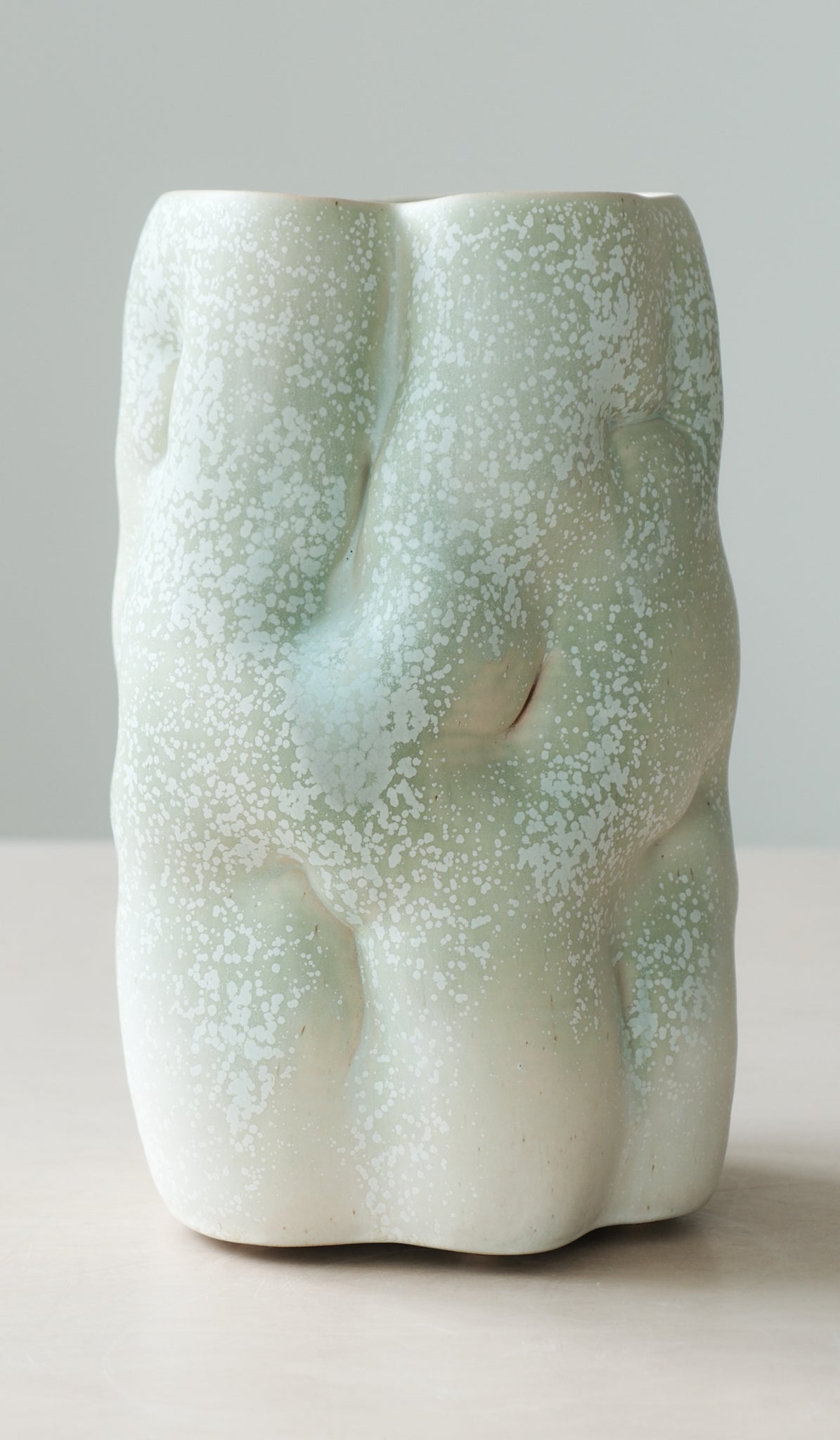 Clair Catillaz Copper Crystal Tall Vessel