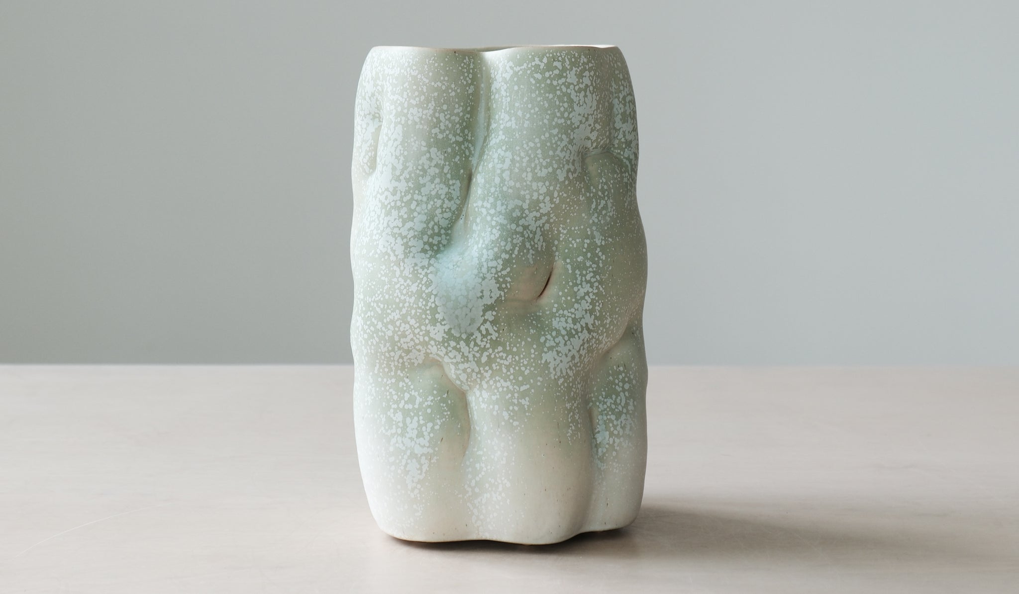 Clair Catillaz Copper Crystal Tall Vessel