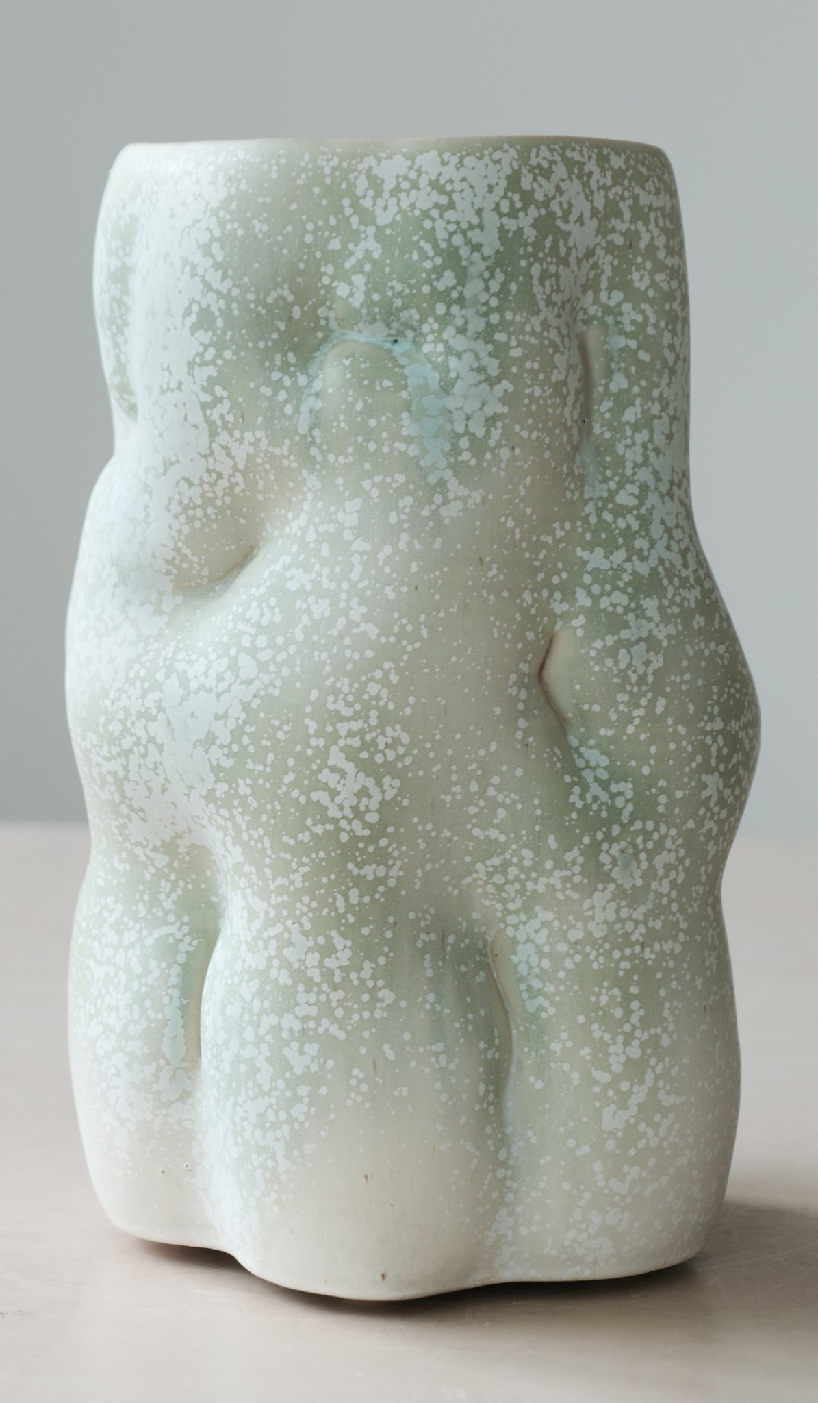 Clair Catillaz Copper Crystal Tall Vessel